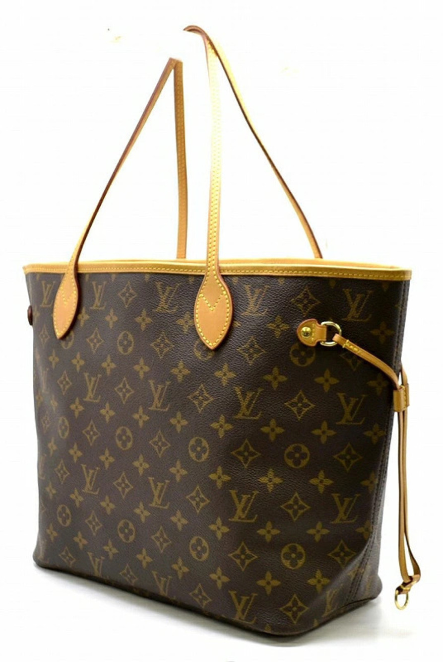 Louis Vuitton Shoulder Tote Monogram Neverfull Bag Brown